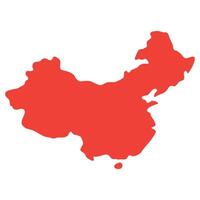 China map icon vector