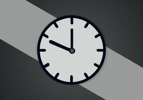 sencillo minimalista reloj símbolo icono. vector imagen.