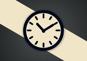 sencillo minimalista reloj símbolo icono. vector imagen.