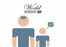 World Introvert Day vector