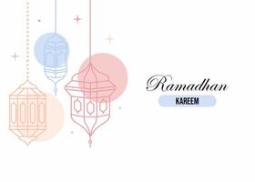 contento ramadhan póster vector