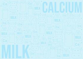 Milk pattern or background design vector