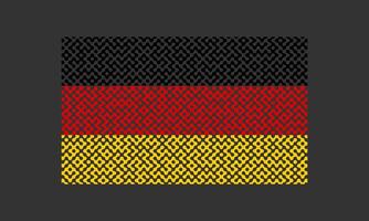 Maze pattern Germany flag on the black background for backdrop decoration vector