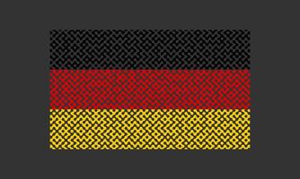 Maze pattern Germany flag on the black background for backdrop decoration vector