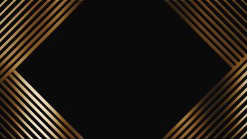 4k Luxury gold and black stripes background, for opening, presentation video