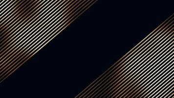 4k luxury gold and black stripes background video