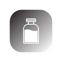 injection vial icon vector