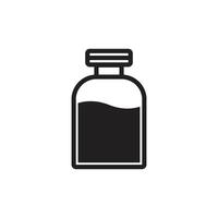 injection vial icon vector