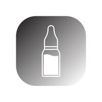 injection vial icon vector