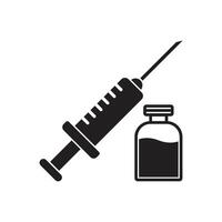 injection vial icon vector
