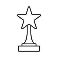 trophy icon vector