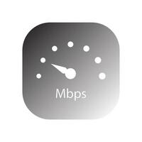 mbps speedometer icon vector