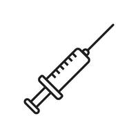 injection vial icon vector