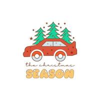 The christmas season vector illustration