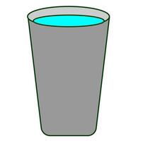 un vaso de agua vector