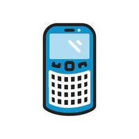 Phone icon in flat style. Vector illustration