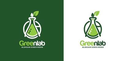 Green lab logo vector design Pro Vector