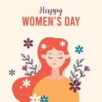 international women's day flat illustration vector