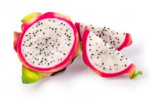 Dragon fruit isolated on white background photo