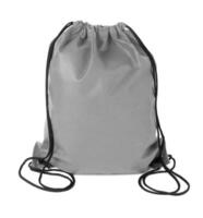 drawstring pack isolated photo