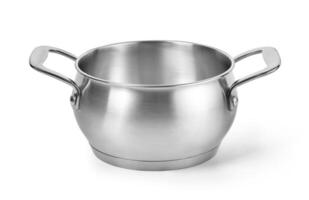 Stainless steel cooking pot photo