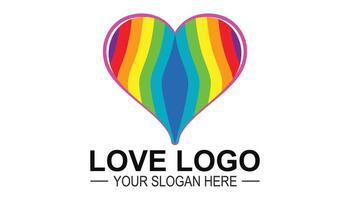 Valentine logo or Heart logo or icon. Love logo design. vector