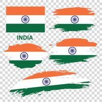 conjunto de vector banderas de India