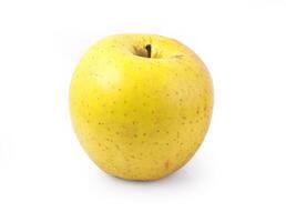 manzana amarilla aislada foto