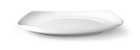 plato blanco sobre blanco foto