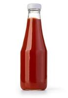 ketchup bottle on white photo