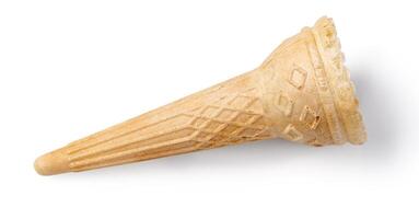 blank crispy ice cream cone photo