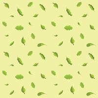 Nature's Harmony Seamless Leaves Pattern Vector Illustration for Wallpaper, Design, and Decoration with Green Summer Vibes, Floral Beauty and Symbolic Elements