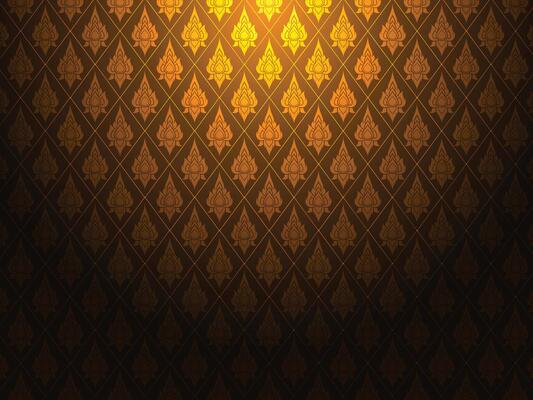 thai pattern golden asia culture design element for decorate border frame card