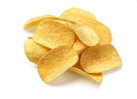 Potato chips isolated photo