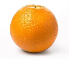 Ripe orange isolated photo