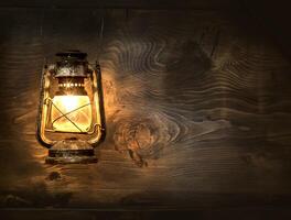 The old kerosene lantern photo