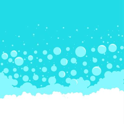 Soap bubble vector background, transparent foam pattern. Abstract illustration.