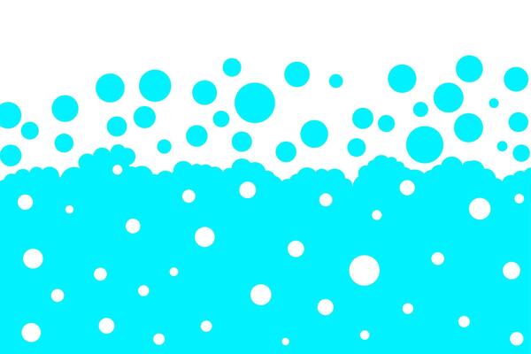 Soap bubbles vector background, foam pattern of different sizes. Abstract illustration.