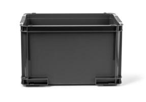 black plastic box isolated photo