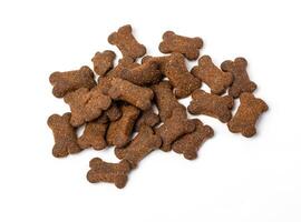 Dry  pet food isolated photo