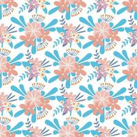 Spring rustic floral seamless pattern vector