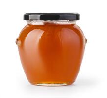 Apricot jam glass ja photo