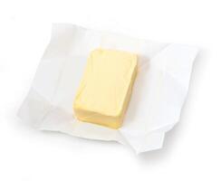 Piece of butter isolated photo