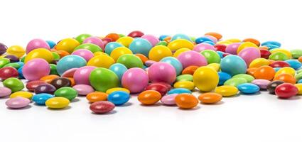 Colorful candies isolated photo