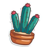 cactus doodle art illustration design vector