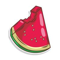 Watermelon doodle hand draw, vector illustration