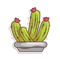 cactus doodle art illustration design vector