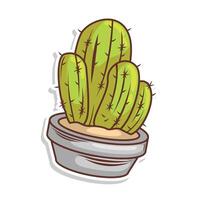 cactus doodle art illustration design vector