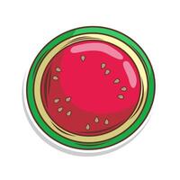 Watermelon doodle hand draw, vector illustration