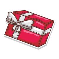 Gift box hand draw vector art illustration